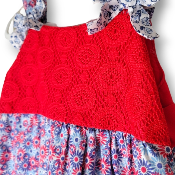 Blueberi Boulevard Little Girls Floral Dress Size 24M - Picture 3 of 7